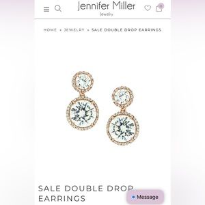 Jennifer Miller Double drop earrings